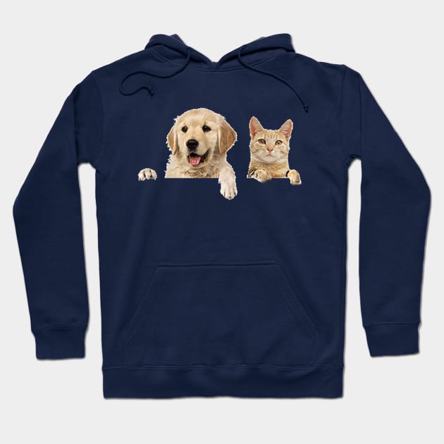 Dog & Cat Hoodie by milicapetroviccvetkovic